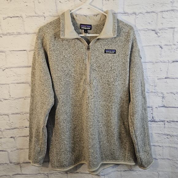 Patagonia Jackets & Blazers - Patagonia Better Sweater 1/4 Zip Fleece Pullover Women's XL Oatmeal Beige Jacket